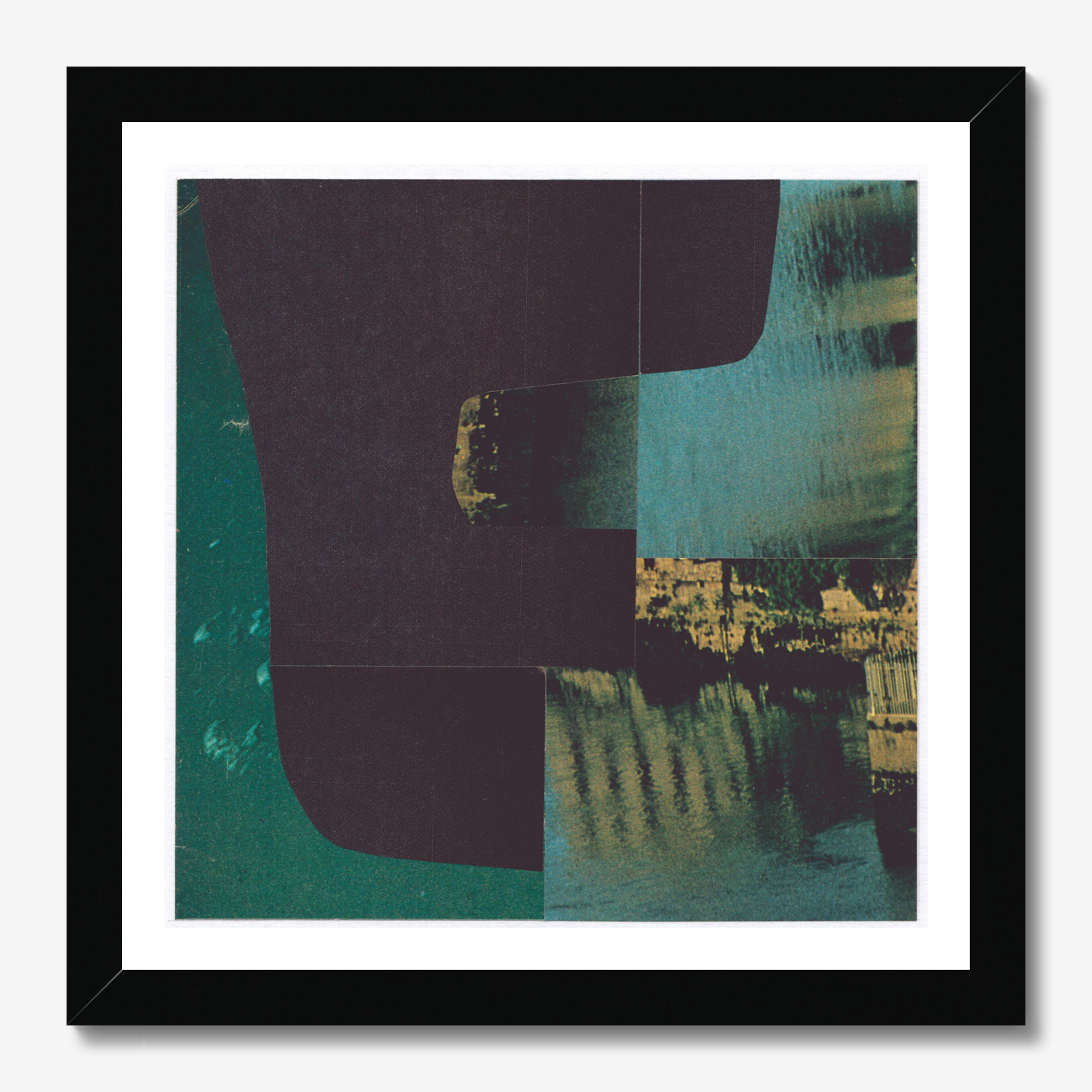 Square abstract framed wall art titled 'Aquarius' by Sunday Morning. Premium Giclée print.