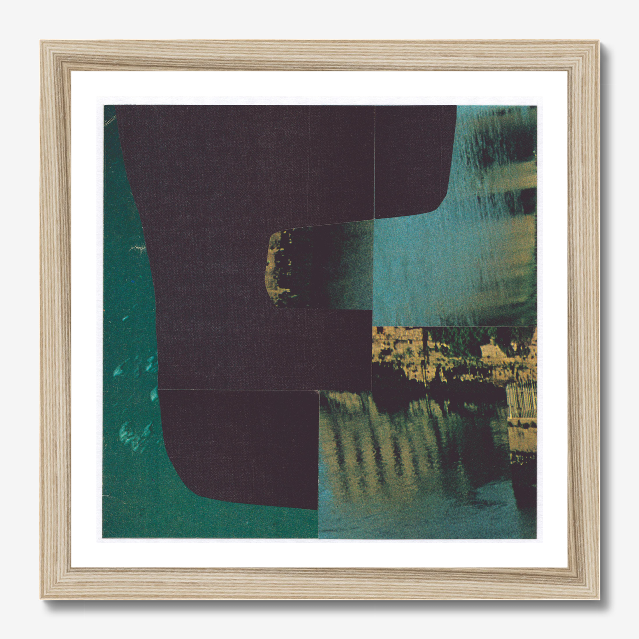 Square abstract framed wall art titled 'Aquarius' by Sunday Morning. Premium Giclée print.