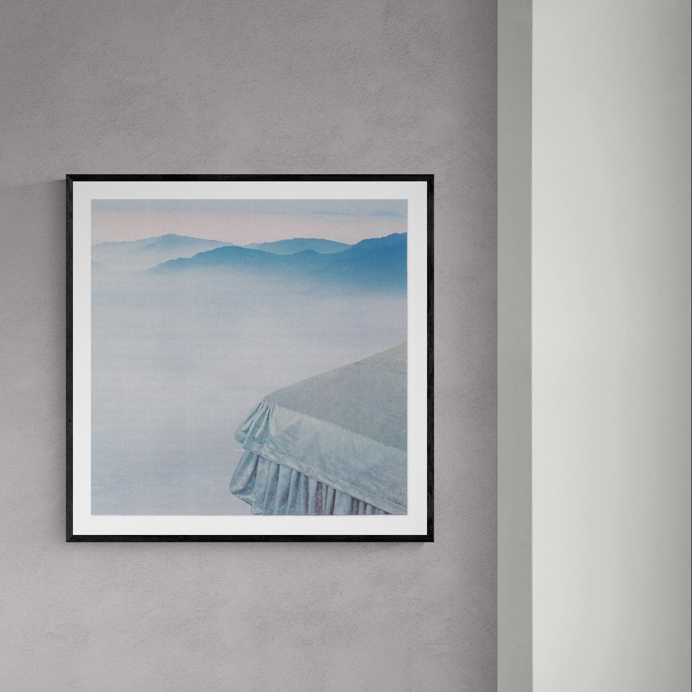 Abstract square wall art titled 'Cerulean' by Sunday Morning — museum-quality giclée print.