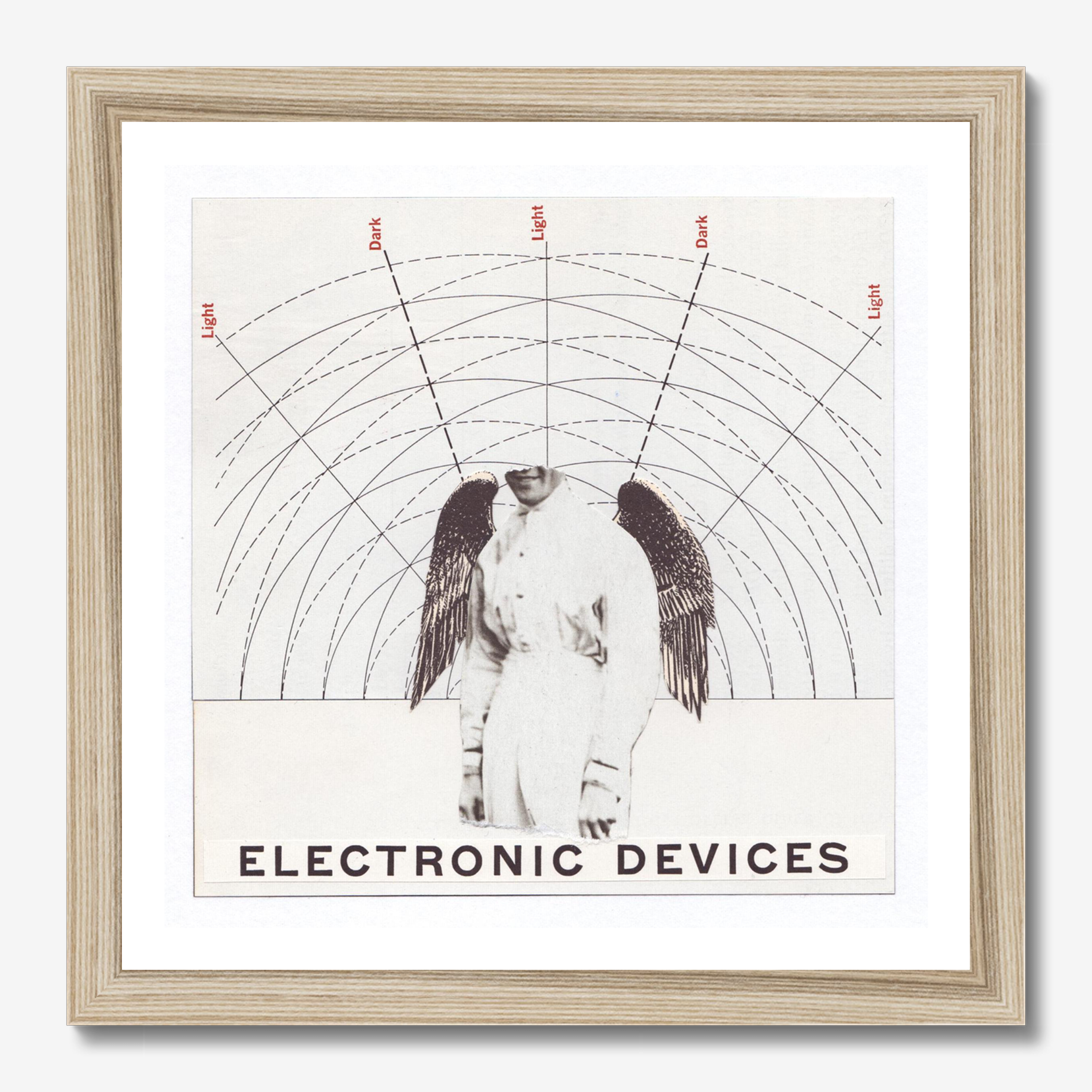 Abstract square wall art titled 'Devices' by Sunday Morning — museum-quality giclée print.
