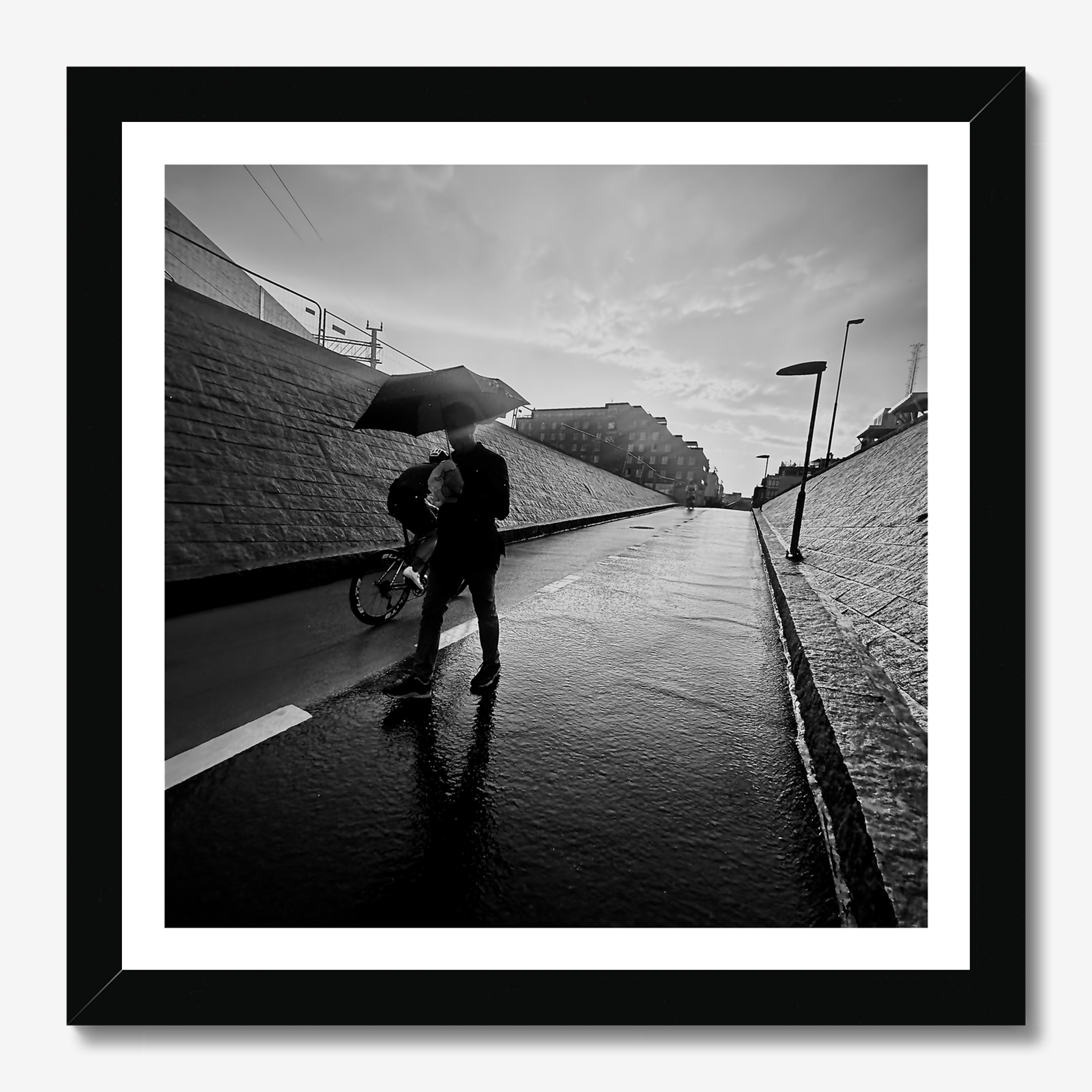 Square photography framed wall art titled 'East' by Sunday Morning. Premium Giclée print.