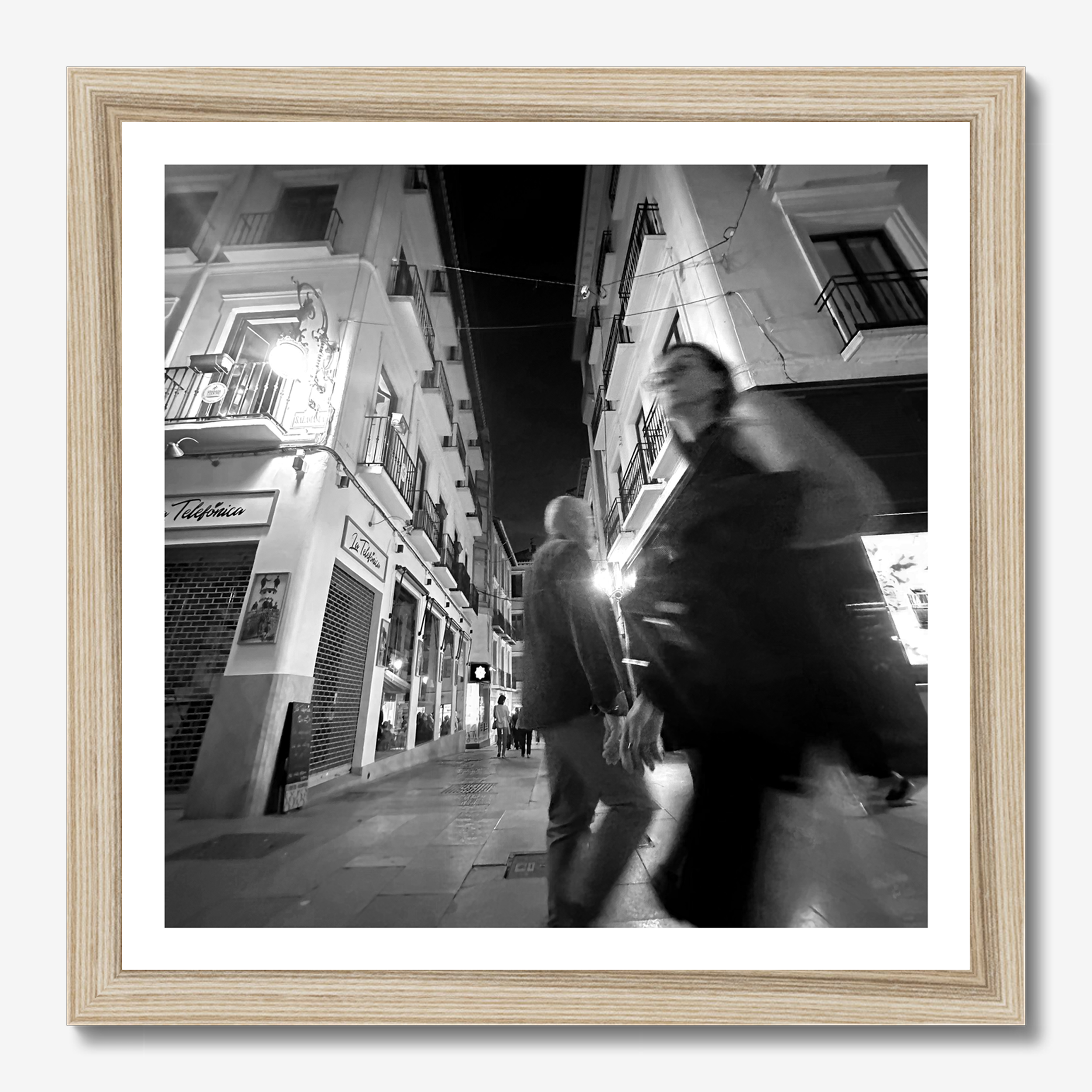 Square photography framed wall art titled 'Ghosts' by Sunday Morning. Premium Giclée print.