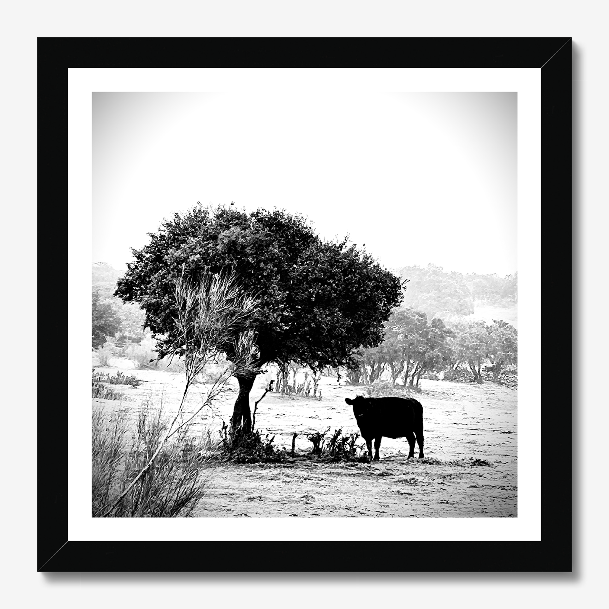 Square photography framed wall art titled 'Iberic' by Sunday Morning. Premium Giclée print.