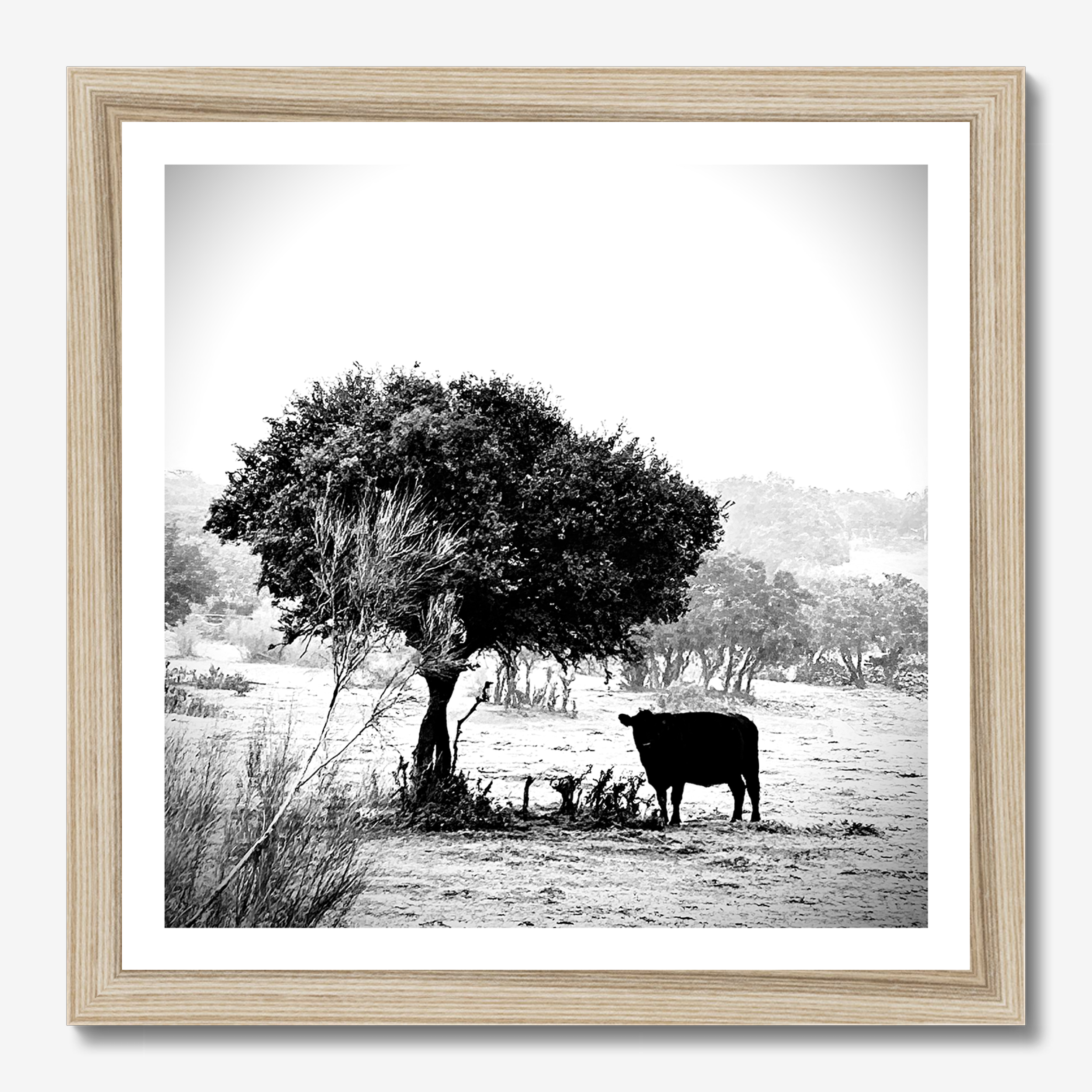 Square photography framed wall art titled 'Iberic' by Sunday Morning. Premium Giclée print.