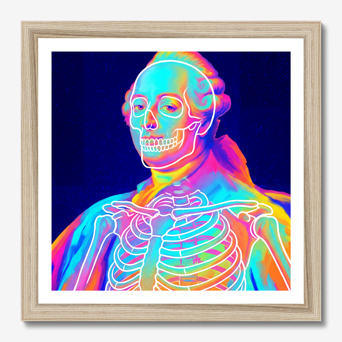 Square photography framed wall art titled 'Lou' by Sunday Morning. Premium Giclée print.