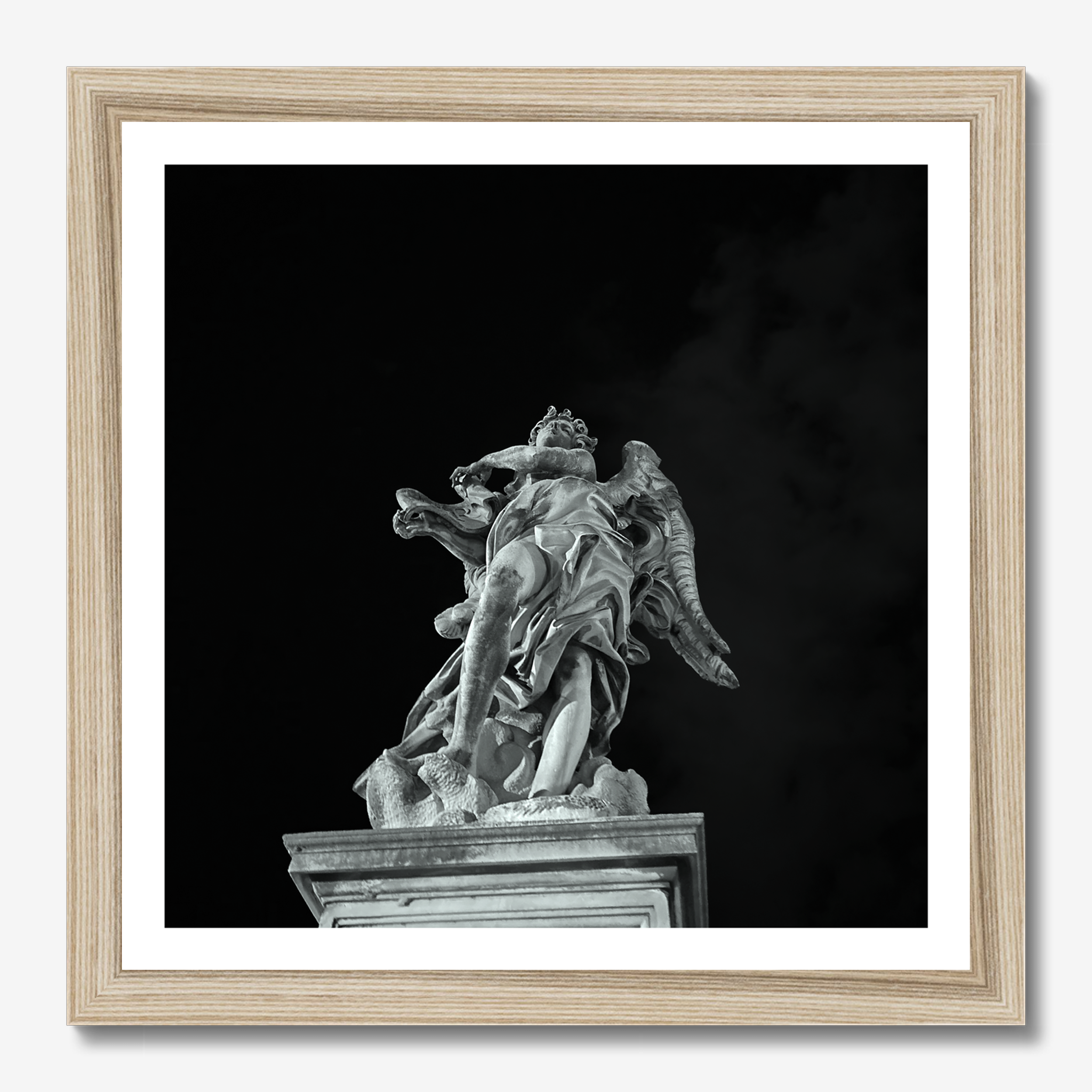 Square photography framed wall art titled 'Mike' by Sunday Morning. Premium Giclée print.