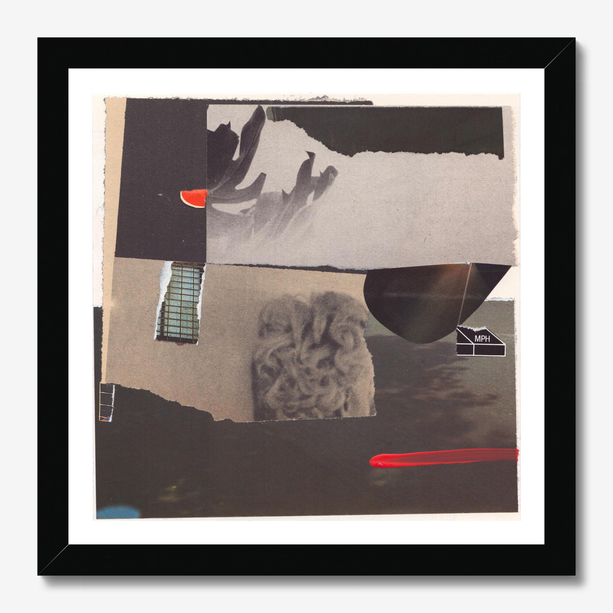 Abstract square wall art titled 'MPH' by Sunday Morning — museum-quality giclée print.