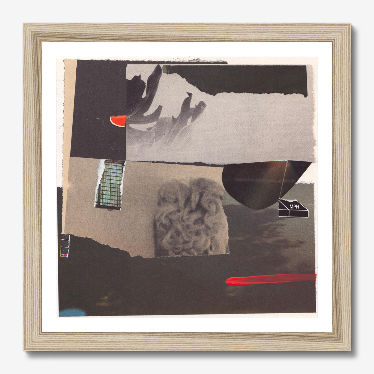 Abstract square wall art titled 'MPH' by Sunday Morning — museum-quality giclée print.