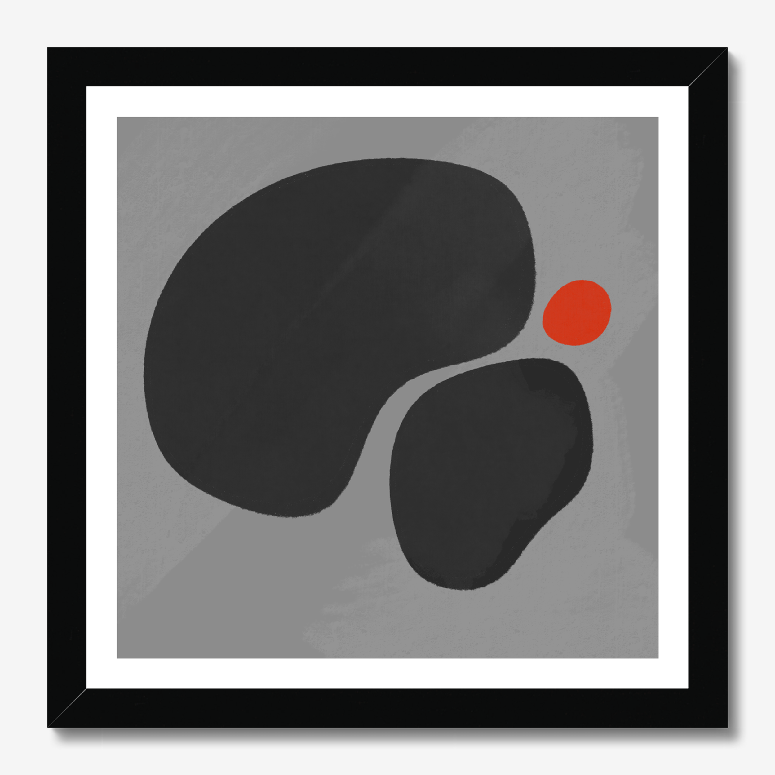 Square abstract framed wall art titled 'No 2' by Sunday Morning. Premium Giclée print.