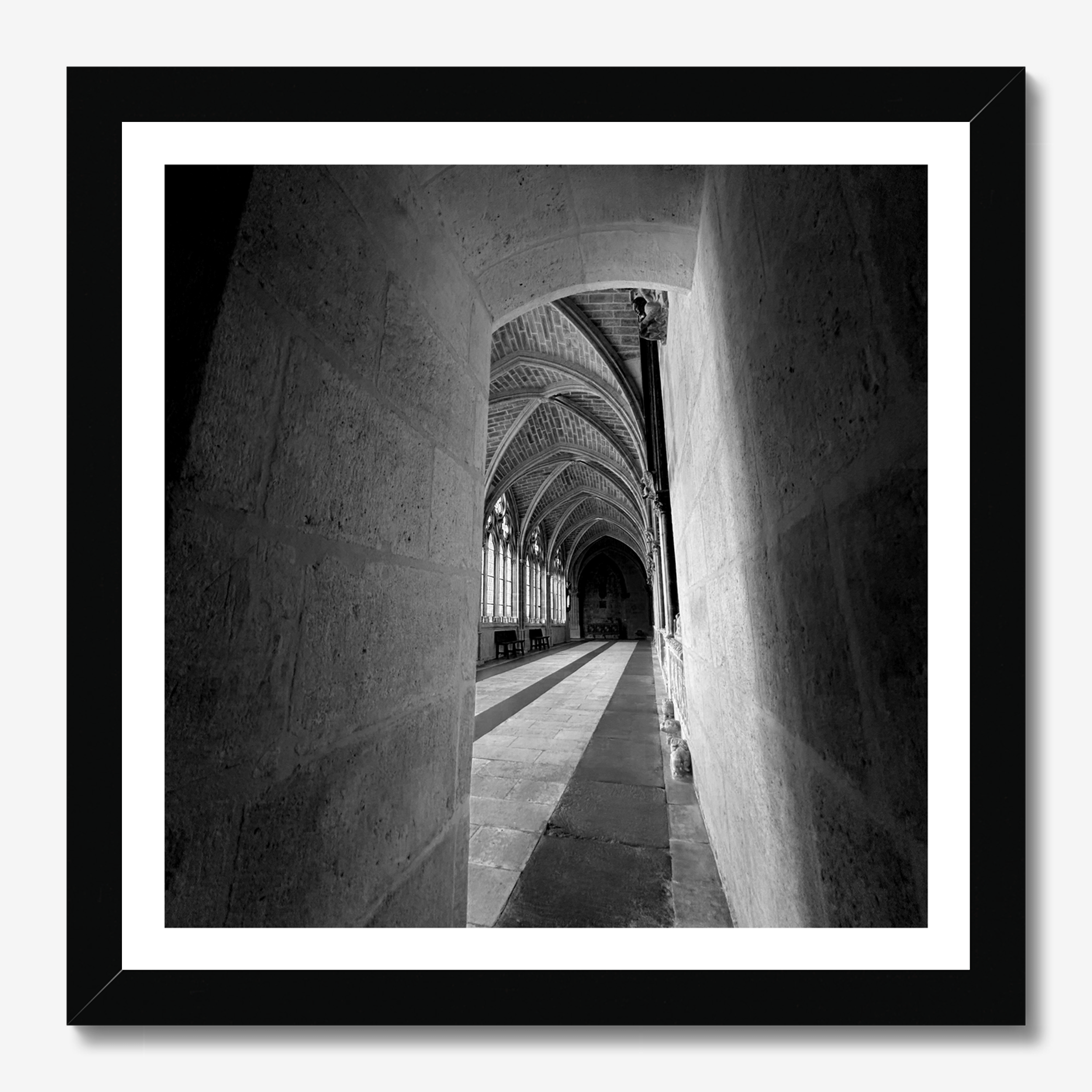 Square photography framed wall art titled 'Peek' by Sunday Morning. Premium Giclée print.