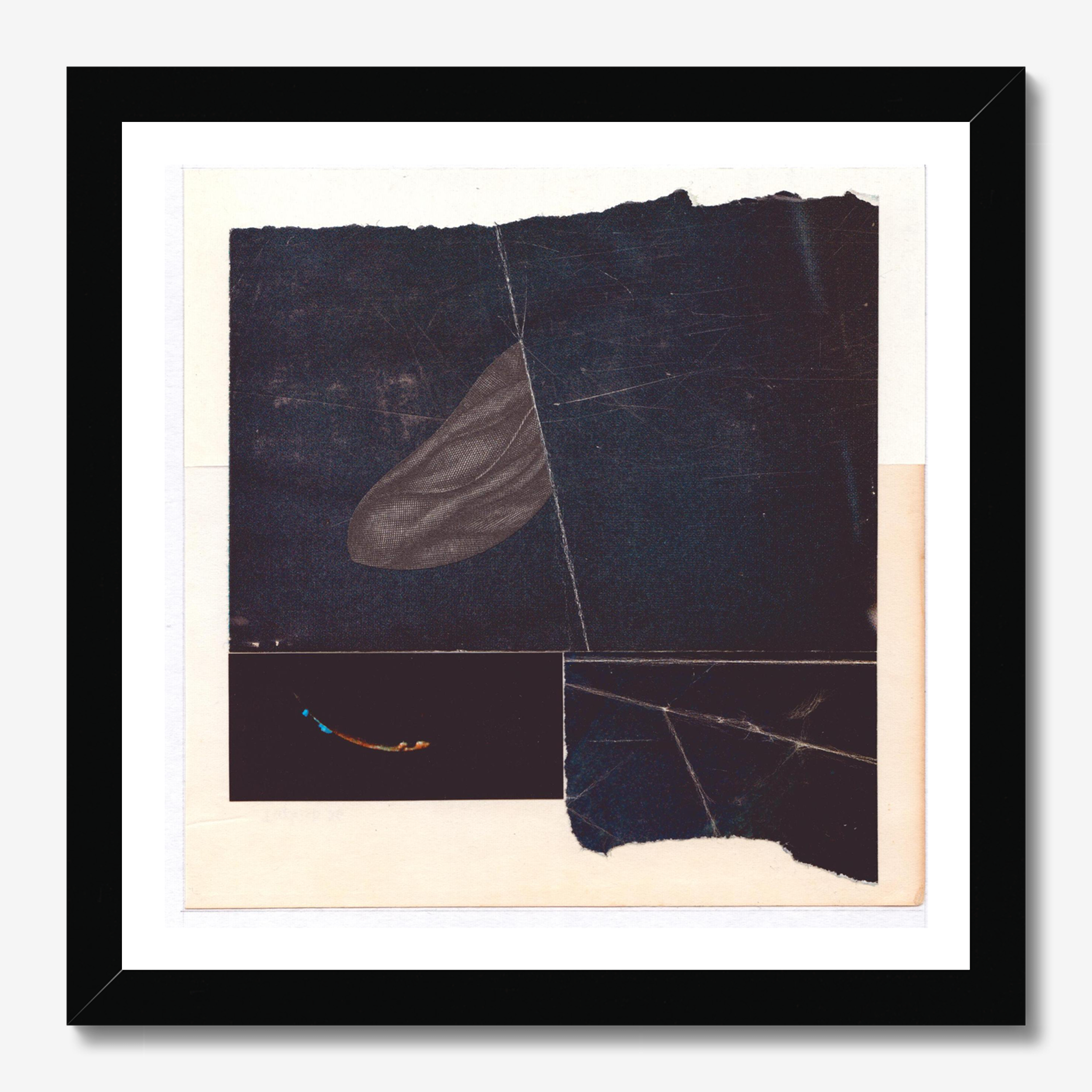 Square abstract framed wall art titled 'Poly Lith' by Sunday Morning. Premium Giclée print.