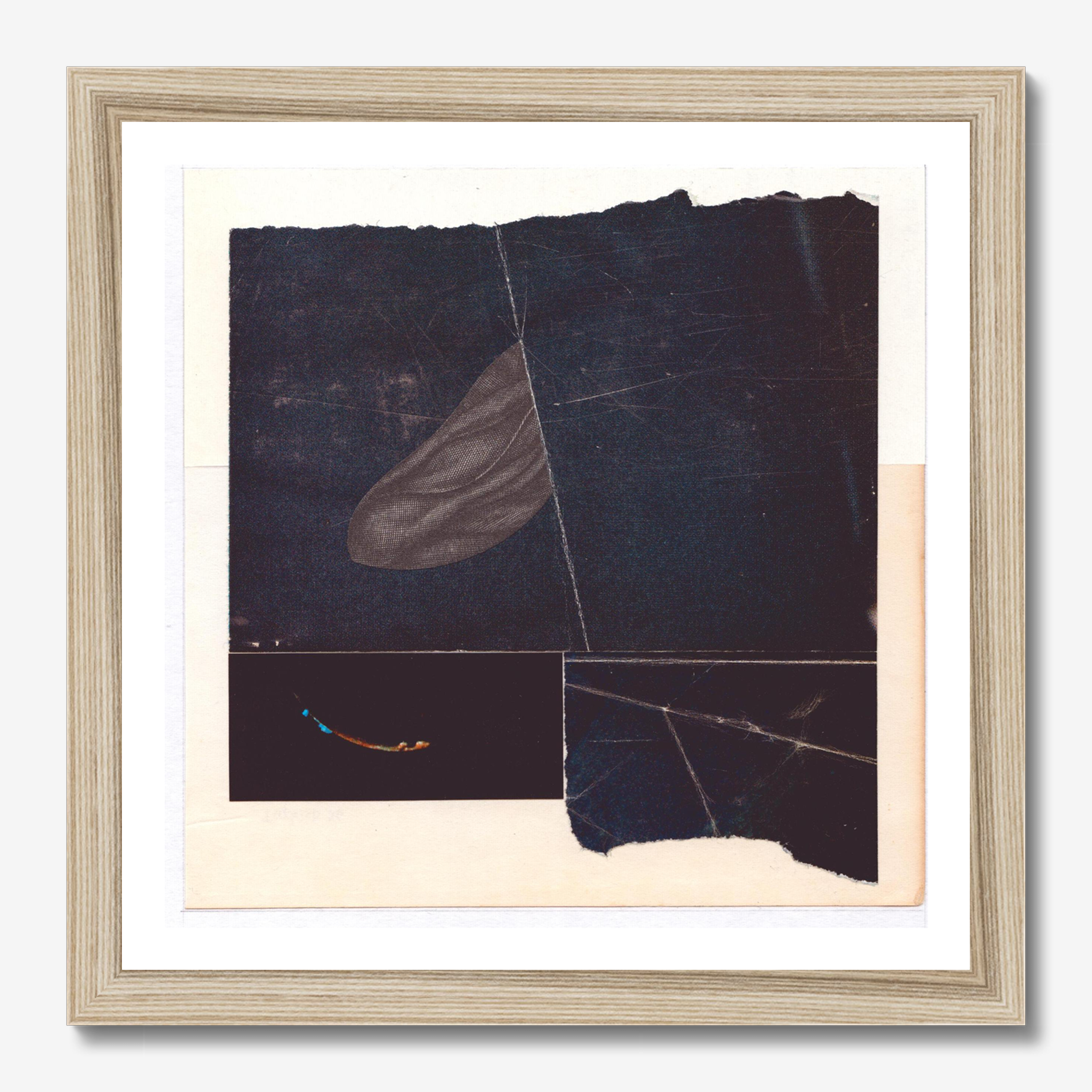 Square abstract framed wall art titled 'Poly Lith' by Sunday Morning. Premium Giclée print.