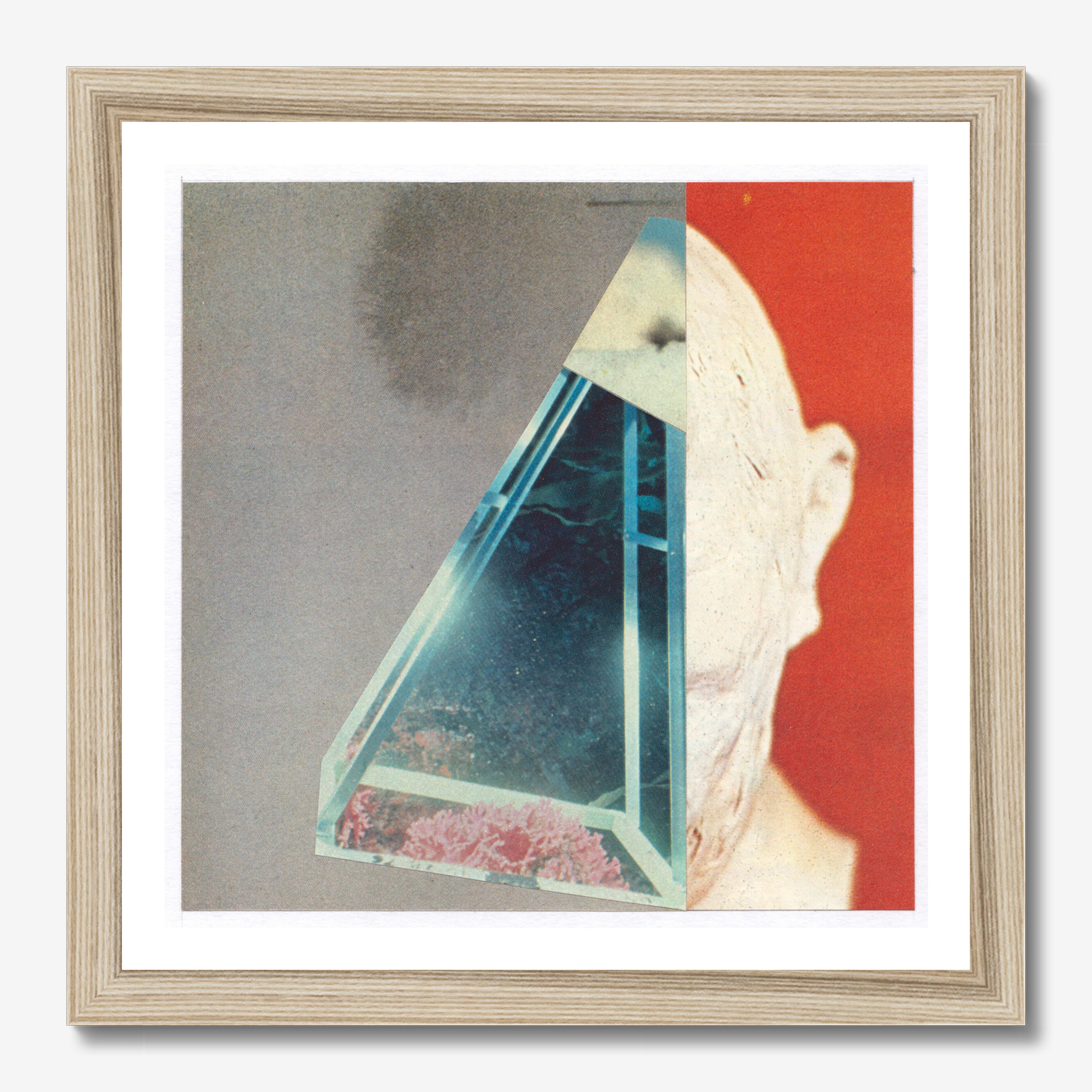 Square abstract framed wall art titled 'Prisma' by Sunday Morning. Premium Giclée print.