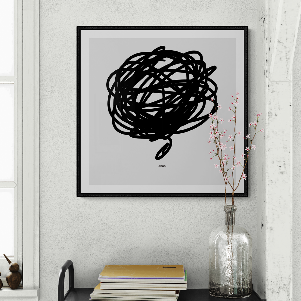 Cloud | Abstract Square Wall Art