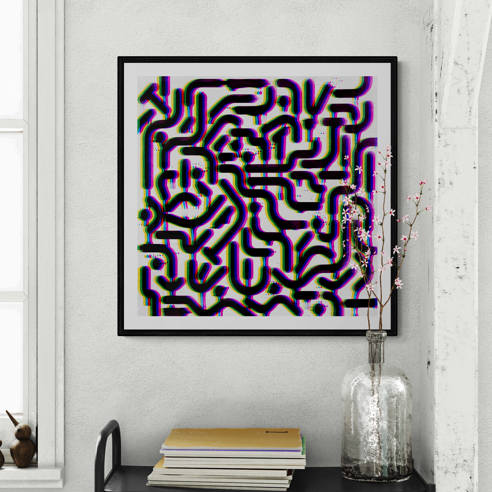 Headache | Abstract Square Wall Art