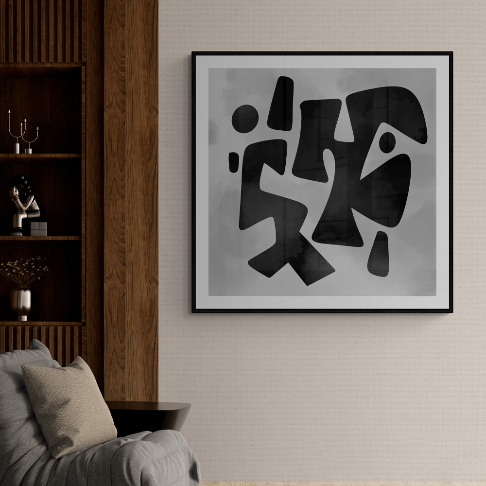 No 1 | Abstract Square Wall Art