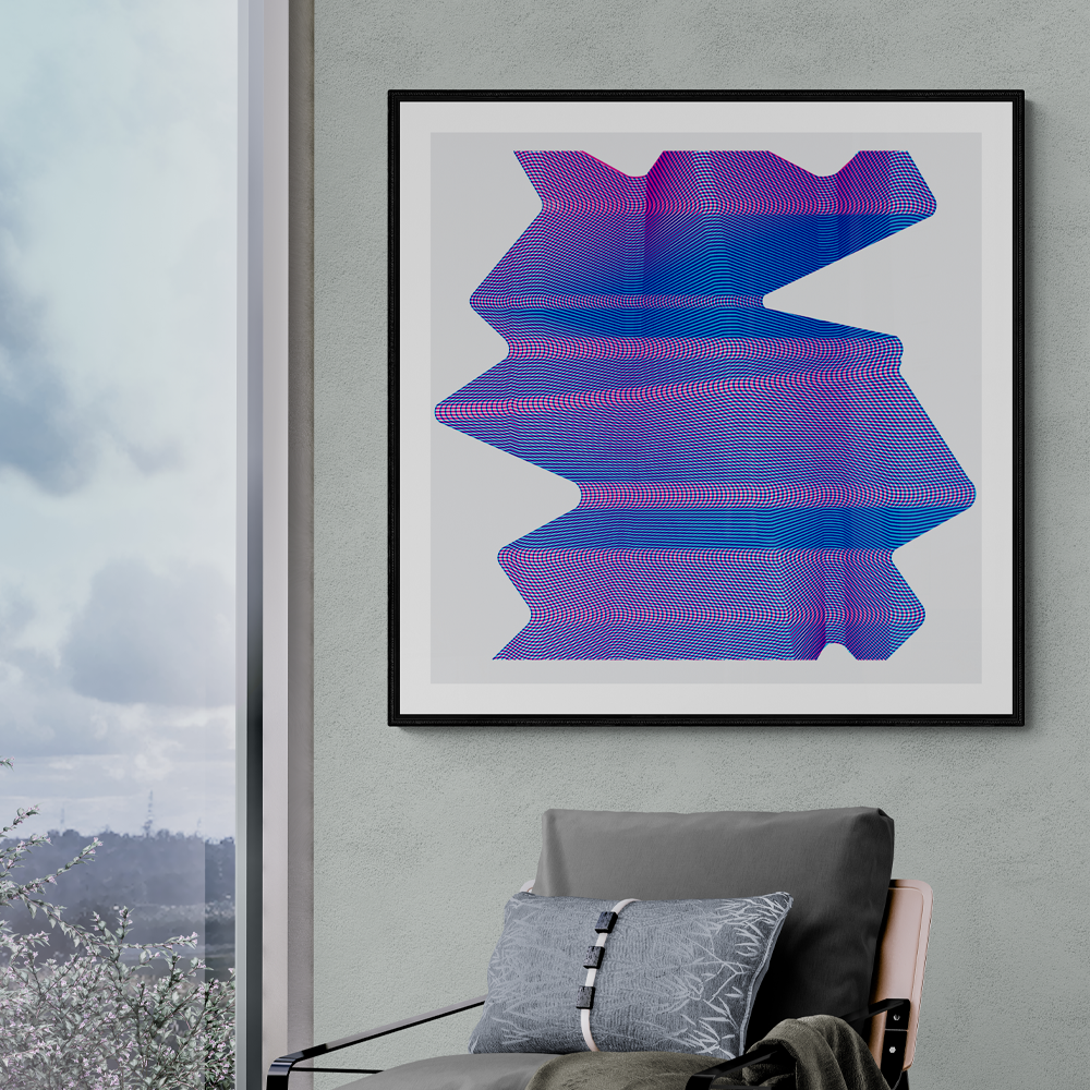 Waves | Abstract Square Wall Art