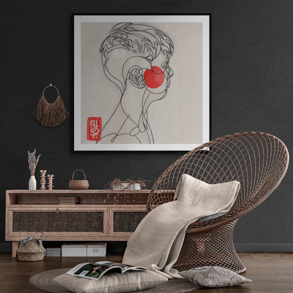 Boy | Illustrative Square Wall Art