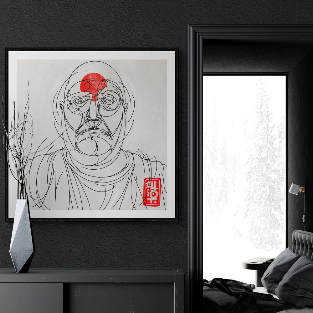 Brudha | Abstract Square Wall Art
