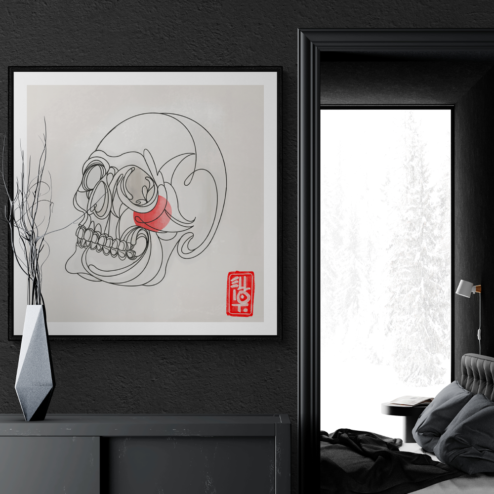 Calavera | Illustrative Square Wall Art