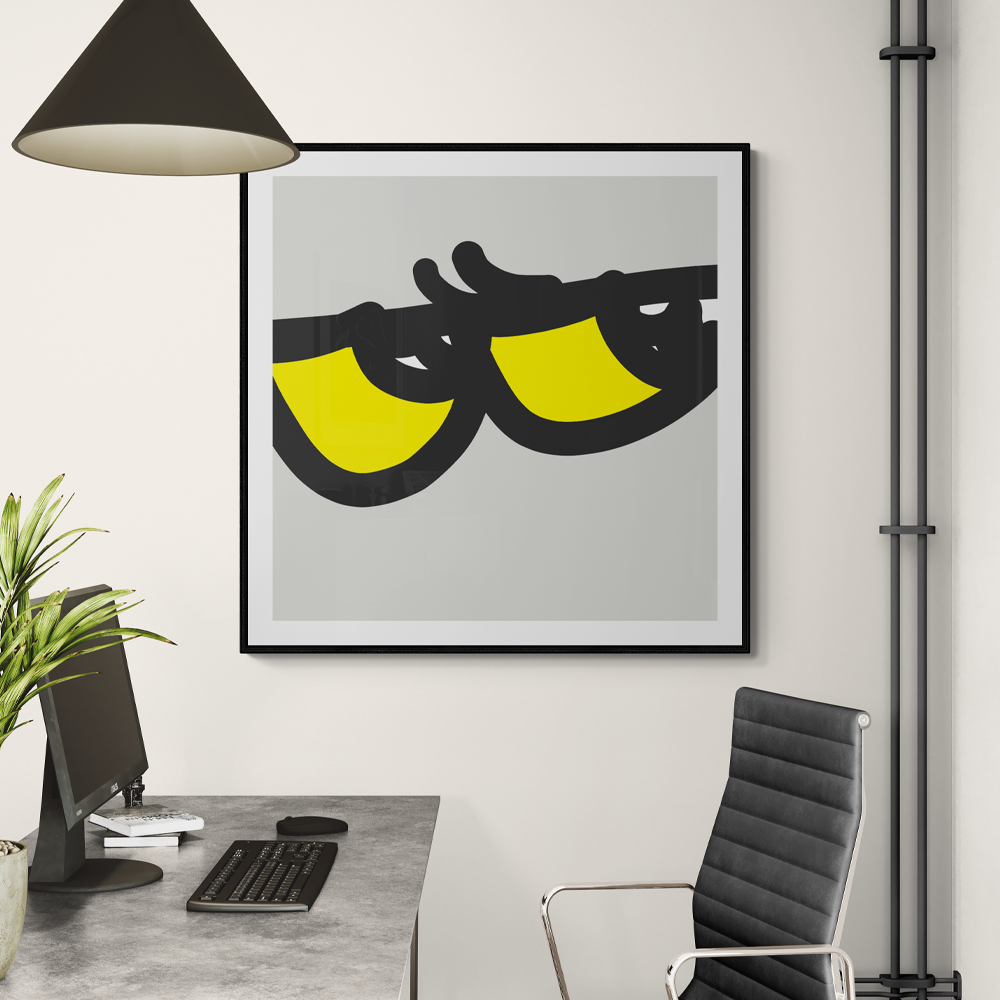Heres Lookin You | Illustrative Square Wall Art