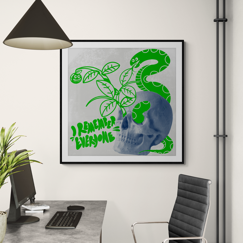 I Remember | Illustrative Square Wall Art