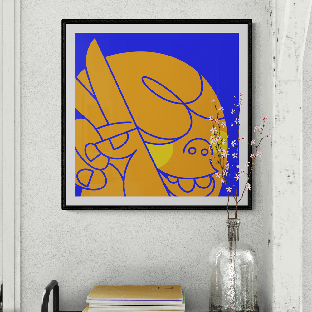 Piece Out | Illustrative Square Wall Art