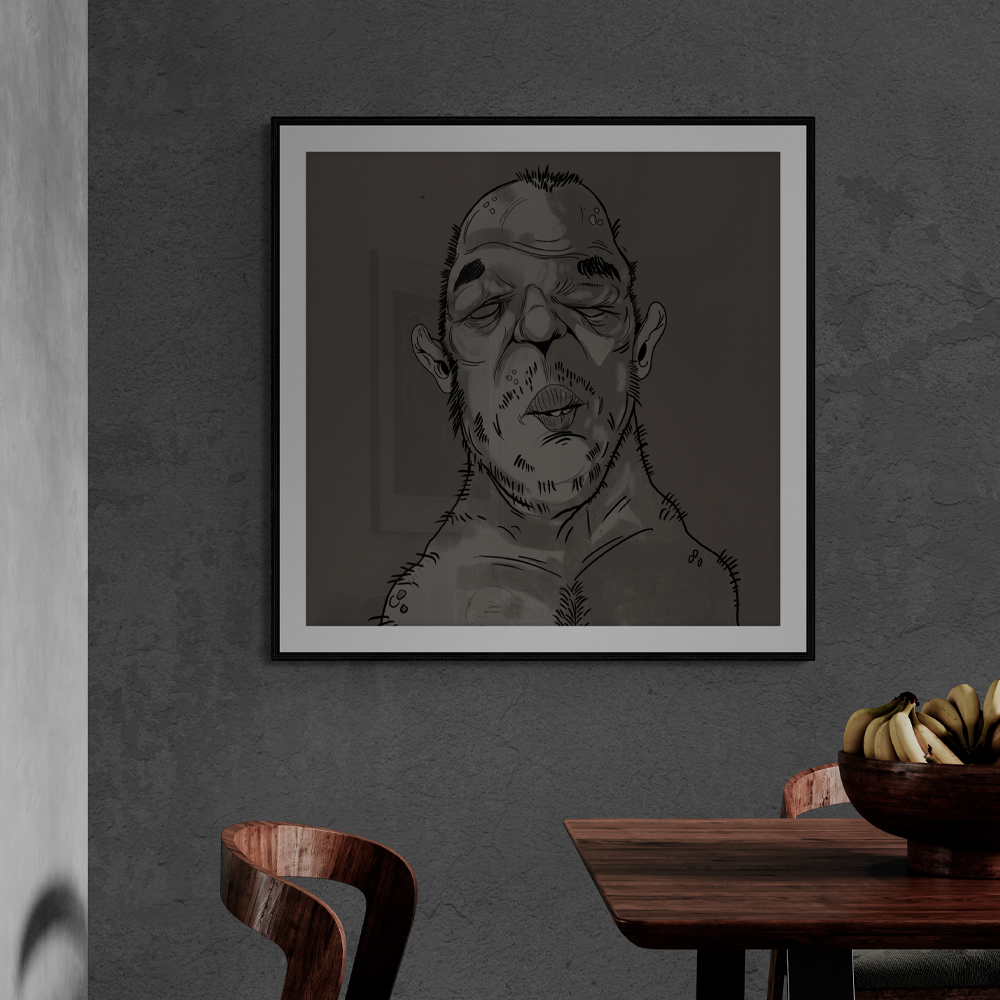 Punchy | Illustrative Square Wall Art