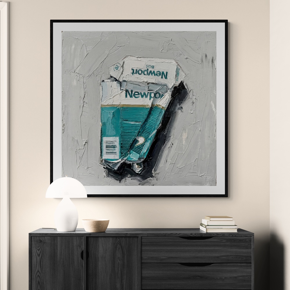Broken Habit | Illustrative & Painting Square Wall Art