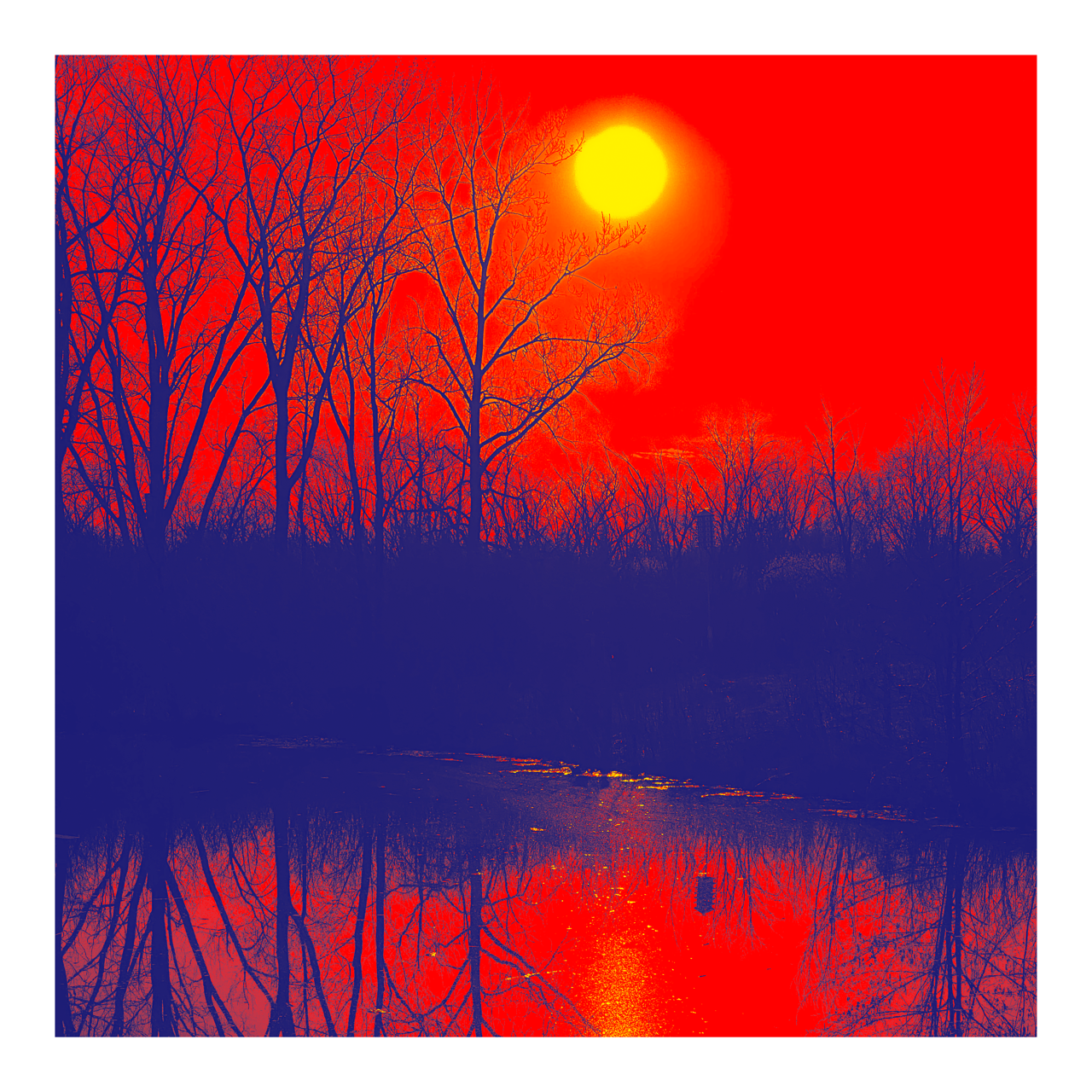 Square photography framed wall art titled 'Color Q' by Sunday Morning. Premium Giclée print.