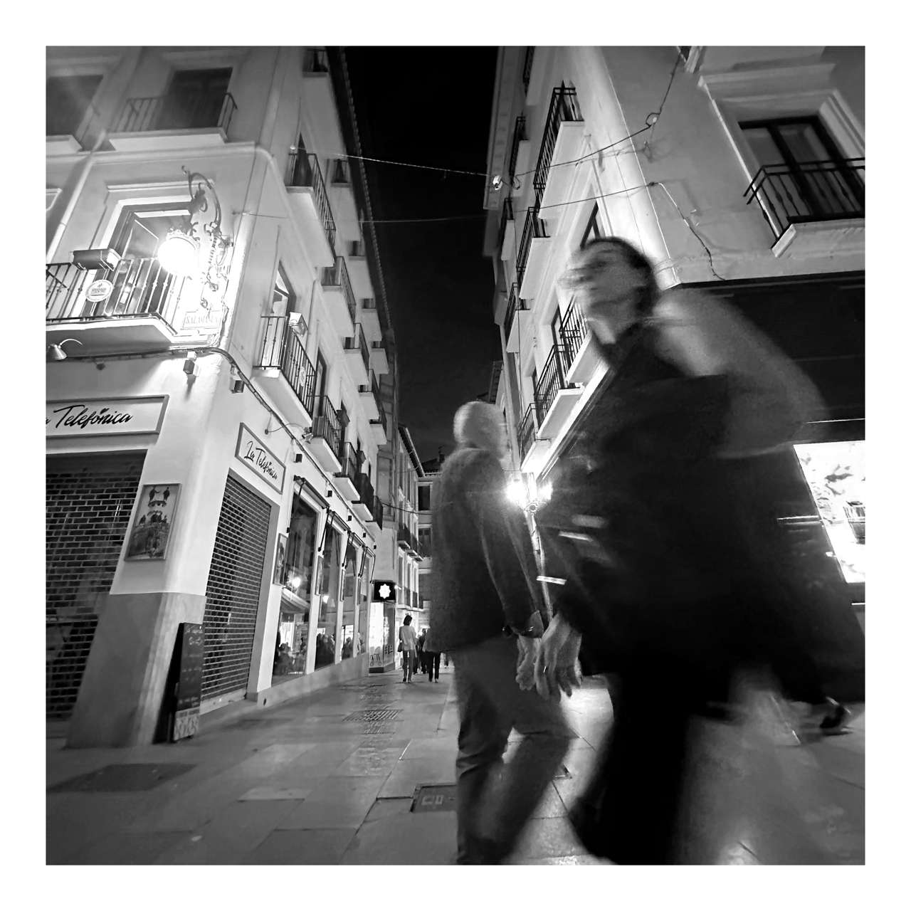 Square photography framed wall art titled 'Ghosts' by Sunday Morning. Premium Giclée print.