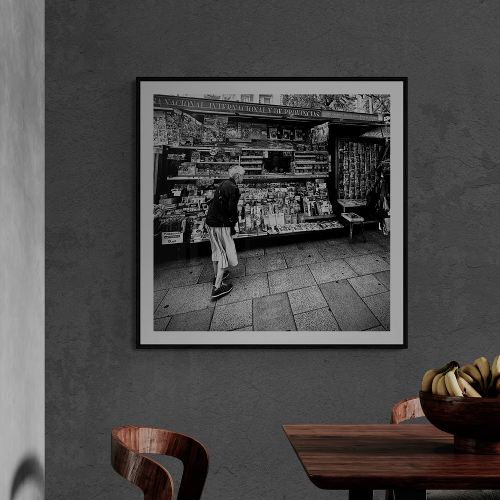 Old News | Photography Square Wall Art