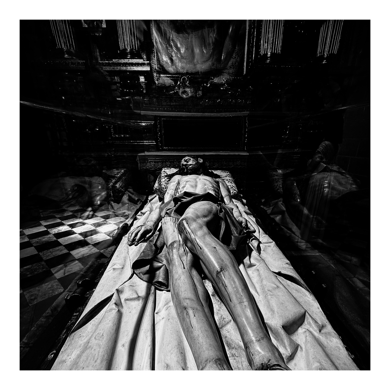 Square photography framed wall art titled 'Torn' by Sunday Morning. Premium Giclée print.
