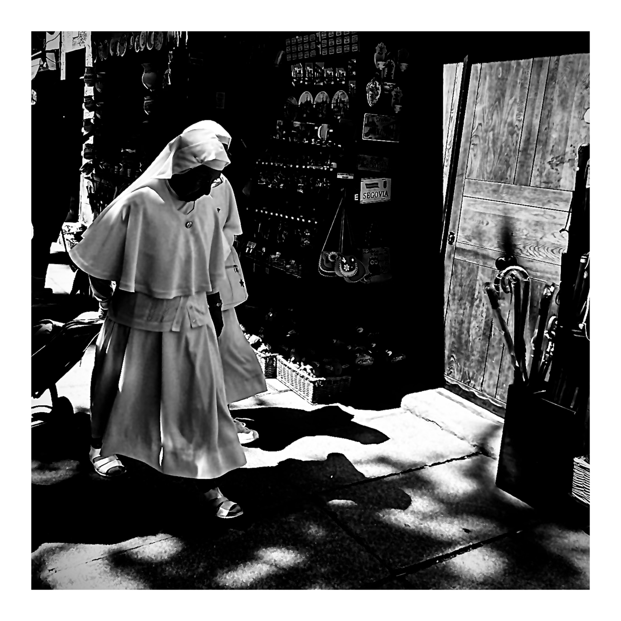 Square photography framed wall art titled 'Tradition' by Sunday Morning. Premium Giclée print.