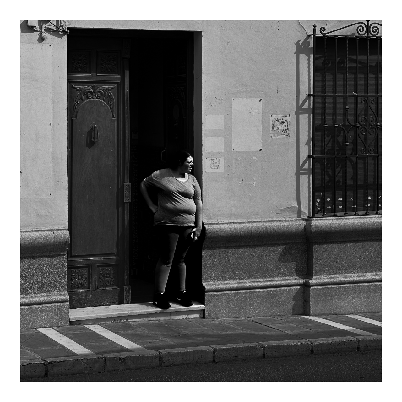 Square photography framed wall art titled 'Wait' by Sunday Morning. Premium Giclée print.