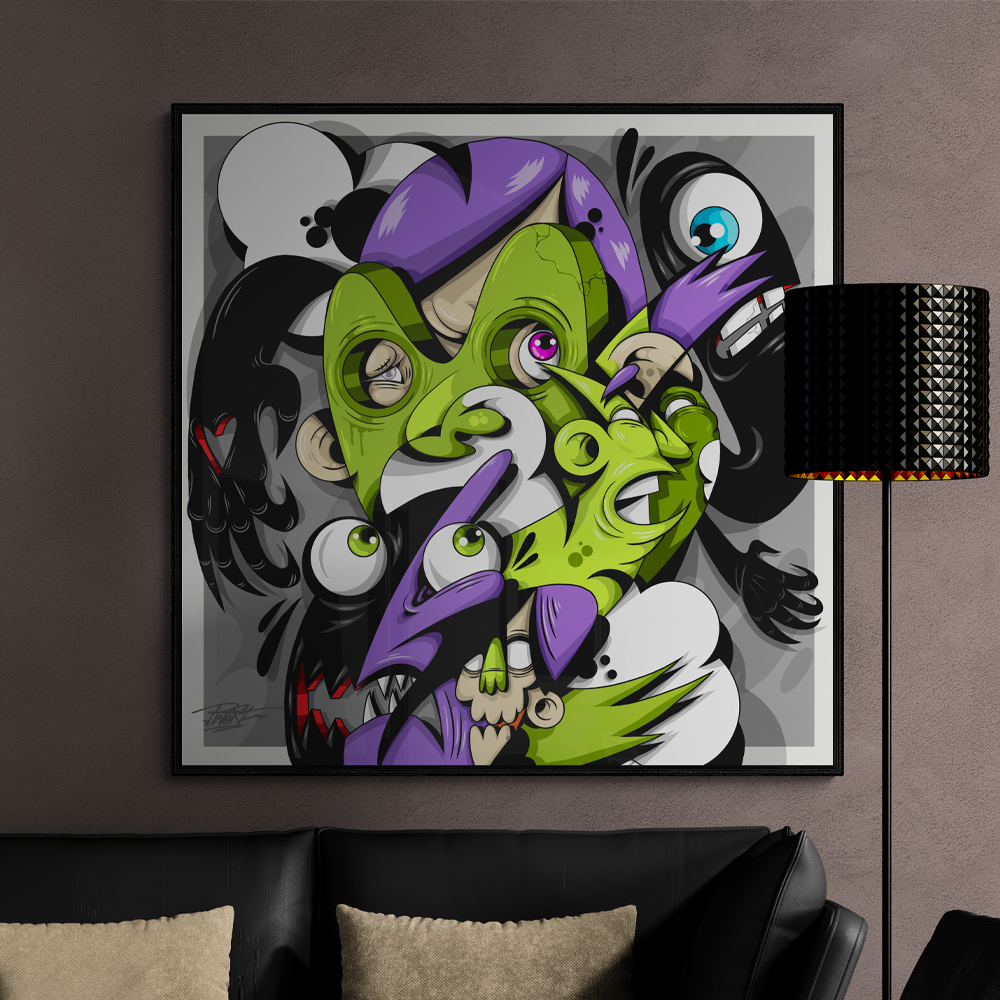 Deadeye | Illustrative Square Wall Art