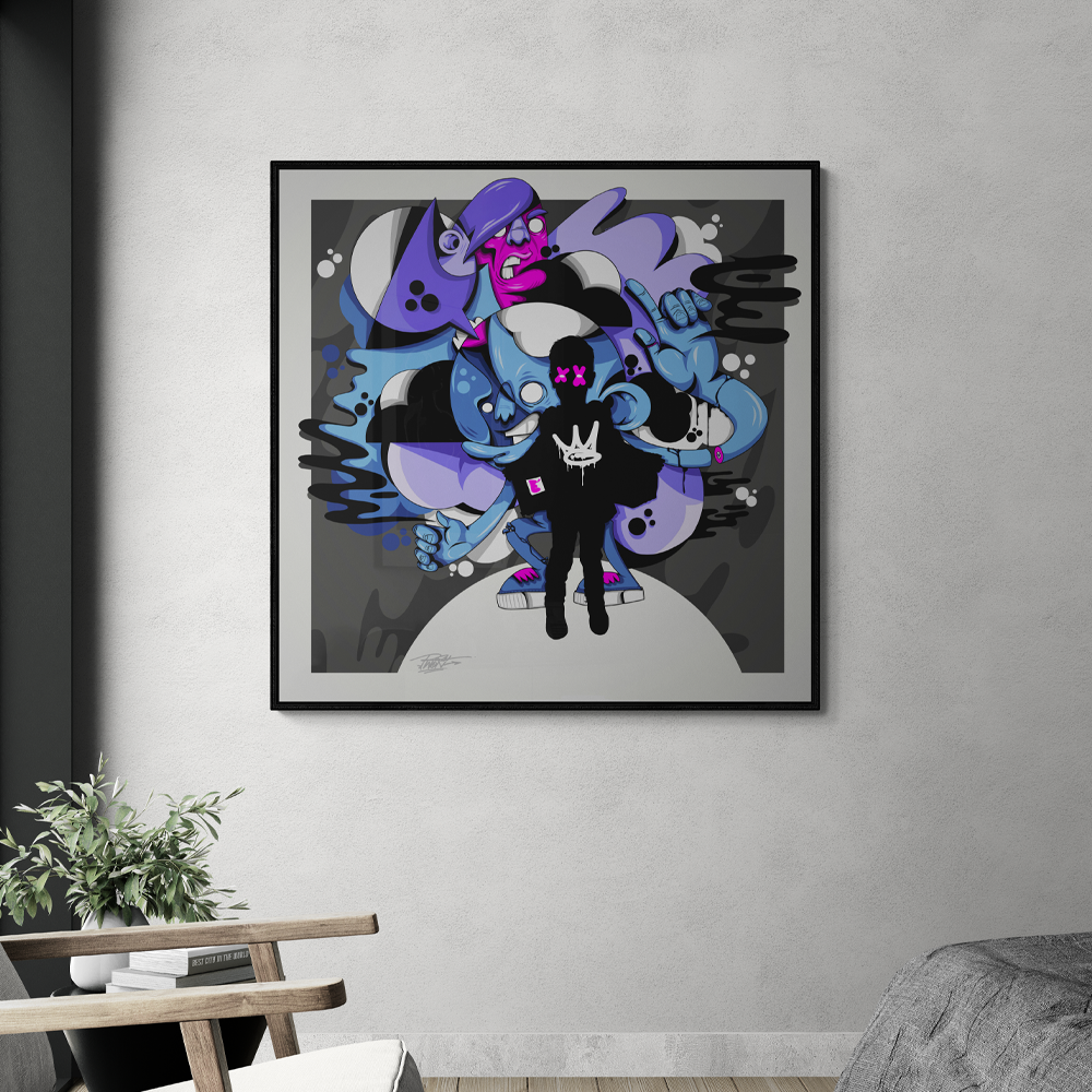 Elliots Dream | Illustrative Square Wall Art