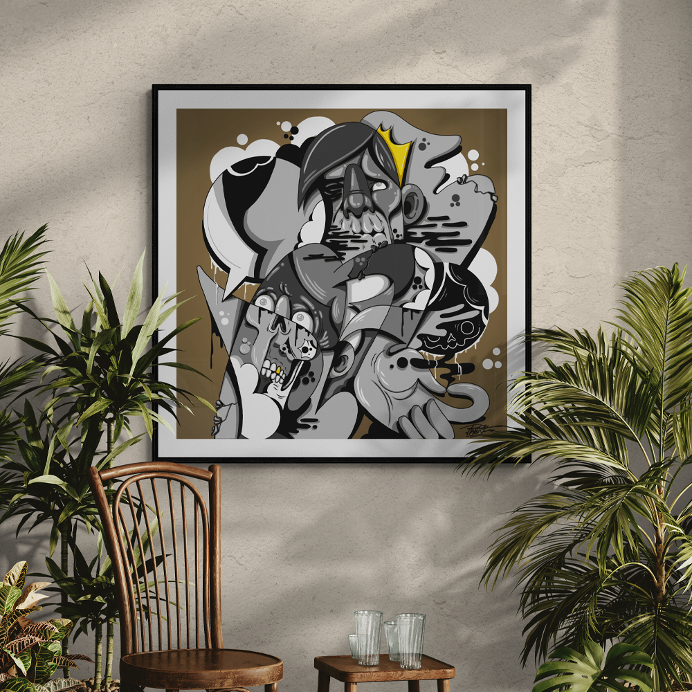 My Friend Eric | Illustrative Square Wall Art