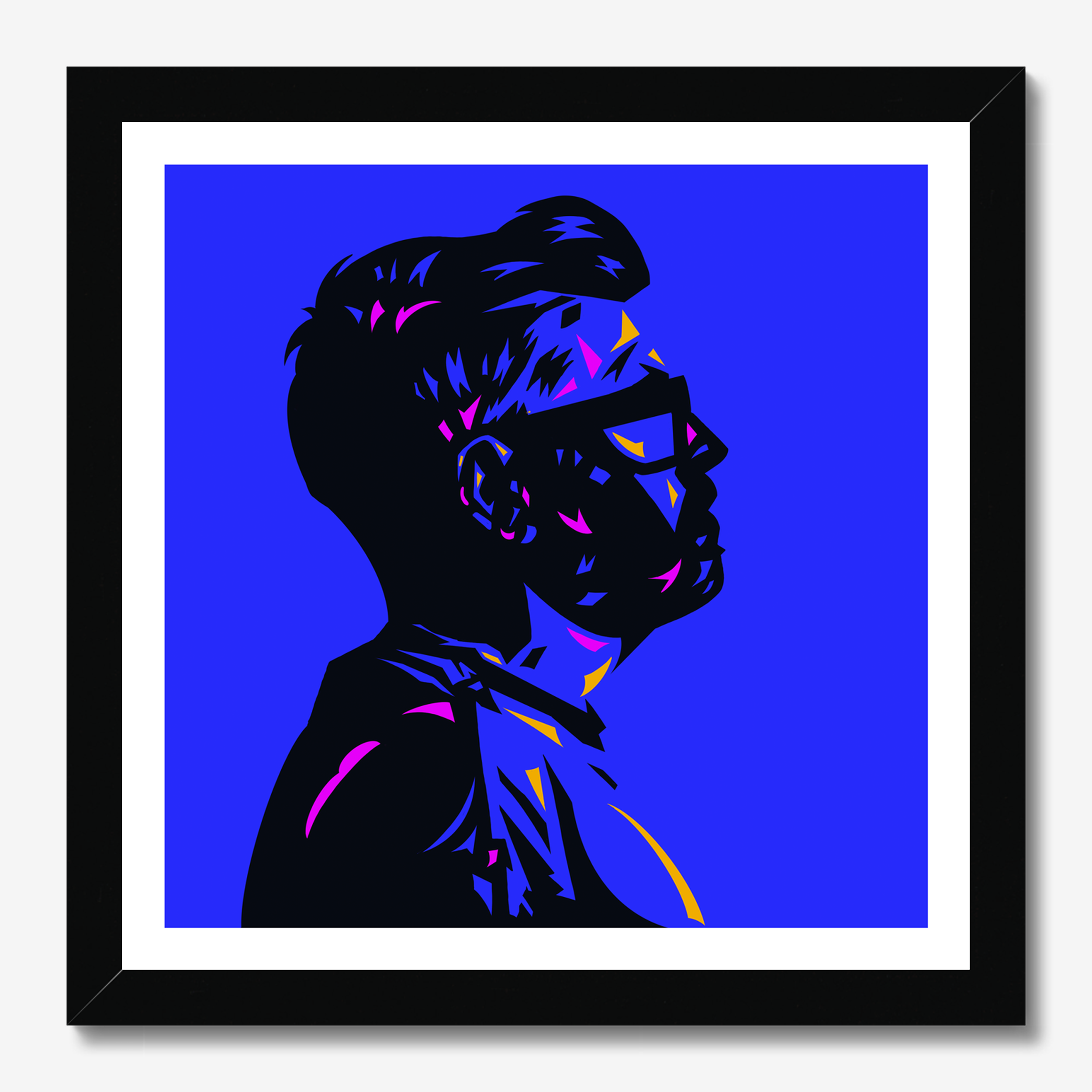 Square illustrative framed wall art titled 'Things Are Looking Up' by Sunday Morning. Premium Giclée print.