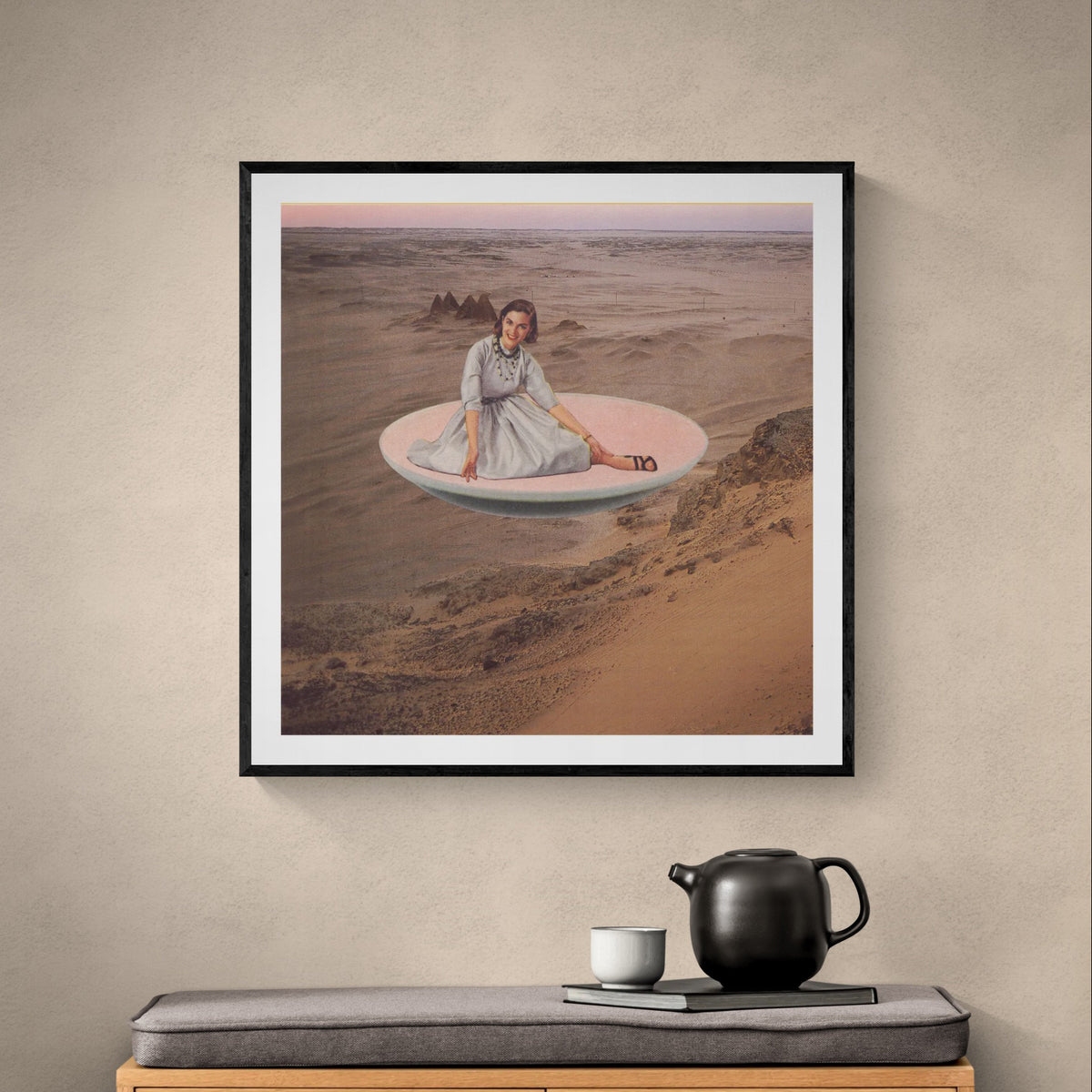 Abstract square wall art titled 'Venusian' by Sunday Morning — museum-quality giclée print.
