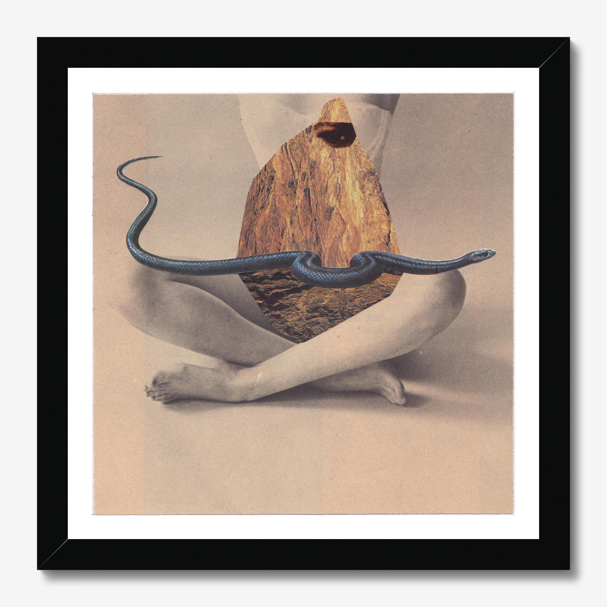 Square abstract framed wall art titled 'Virgo Lilith' by Sunday Morning. Premium Giclée print.