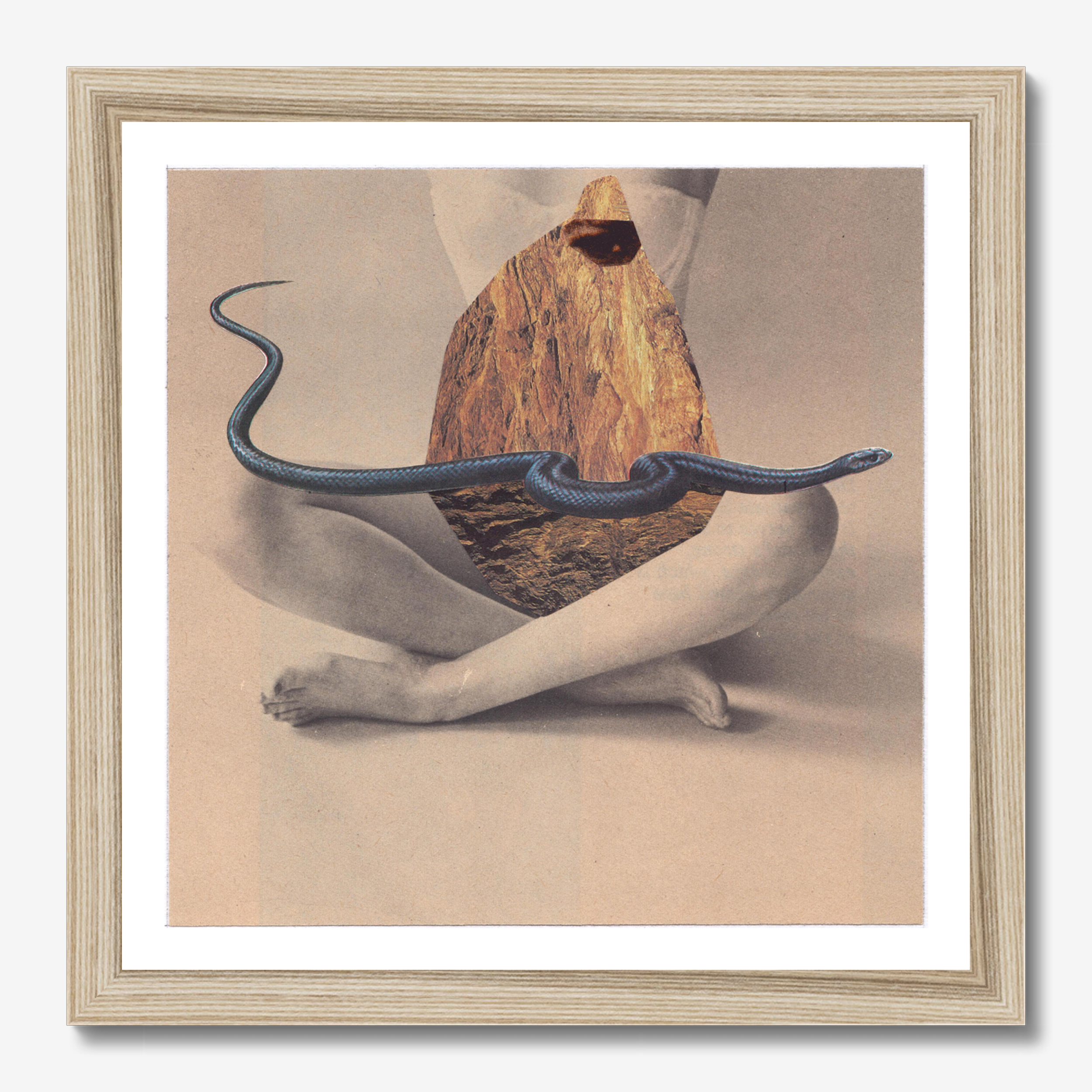 Square abstract framed wall art titled 'Virgo Lilith' by Sunday Morning. Premium Giclée print.