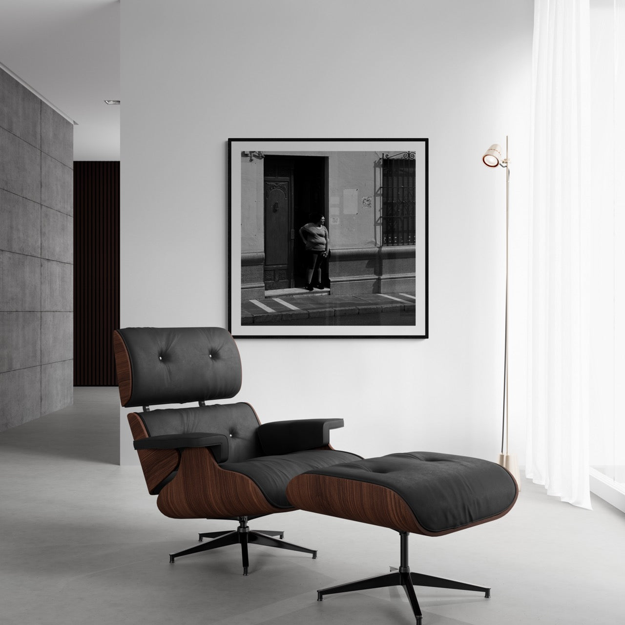 Square photography framed wall art titled 'Wait' by Sunday Morning. Premium Giclée print.