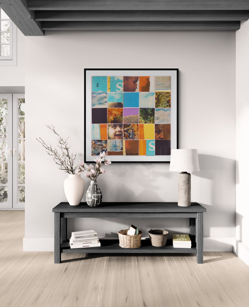 Square fine art print titled Where Do The Children Play by Sunday Morning. Museum quality framed art.